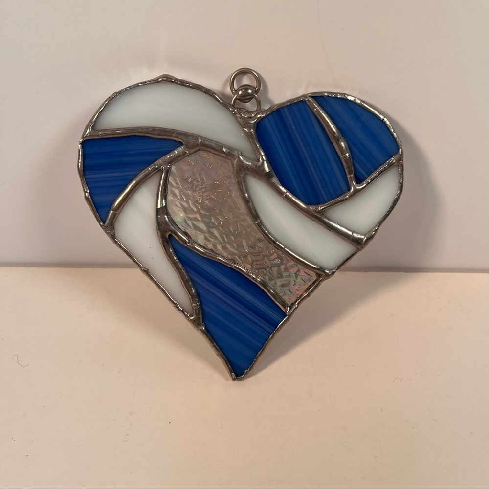 Stained Glass hanging heart